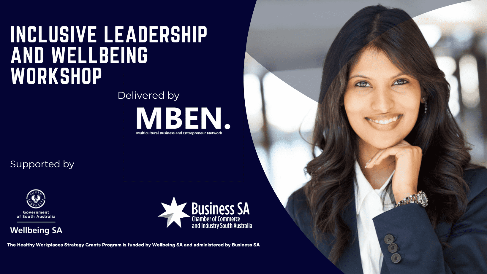 Inclusive Leadership and Wellbeing Workshop for the Multicultural Business and Entrepreneur Network in Adelaide, SA