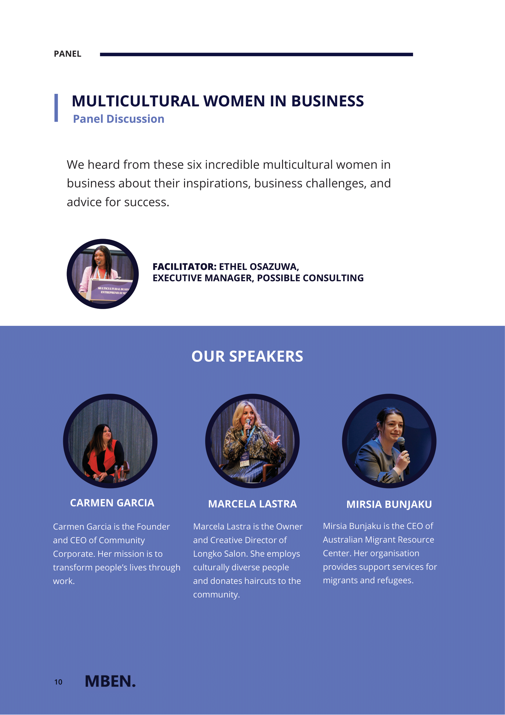 Multicultural Business and Entrepreneur Network 2023 Conference Report
