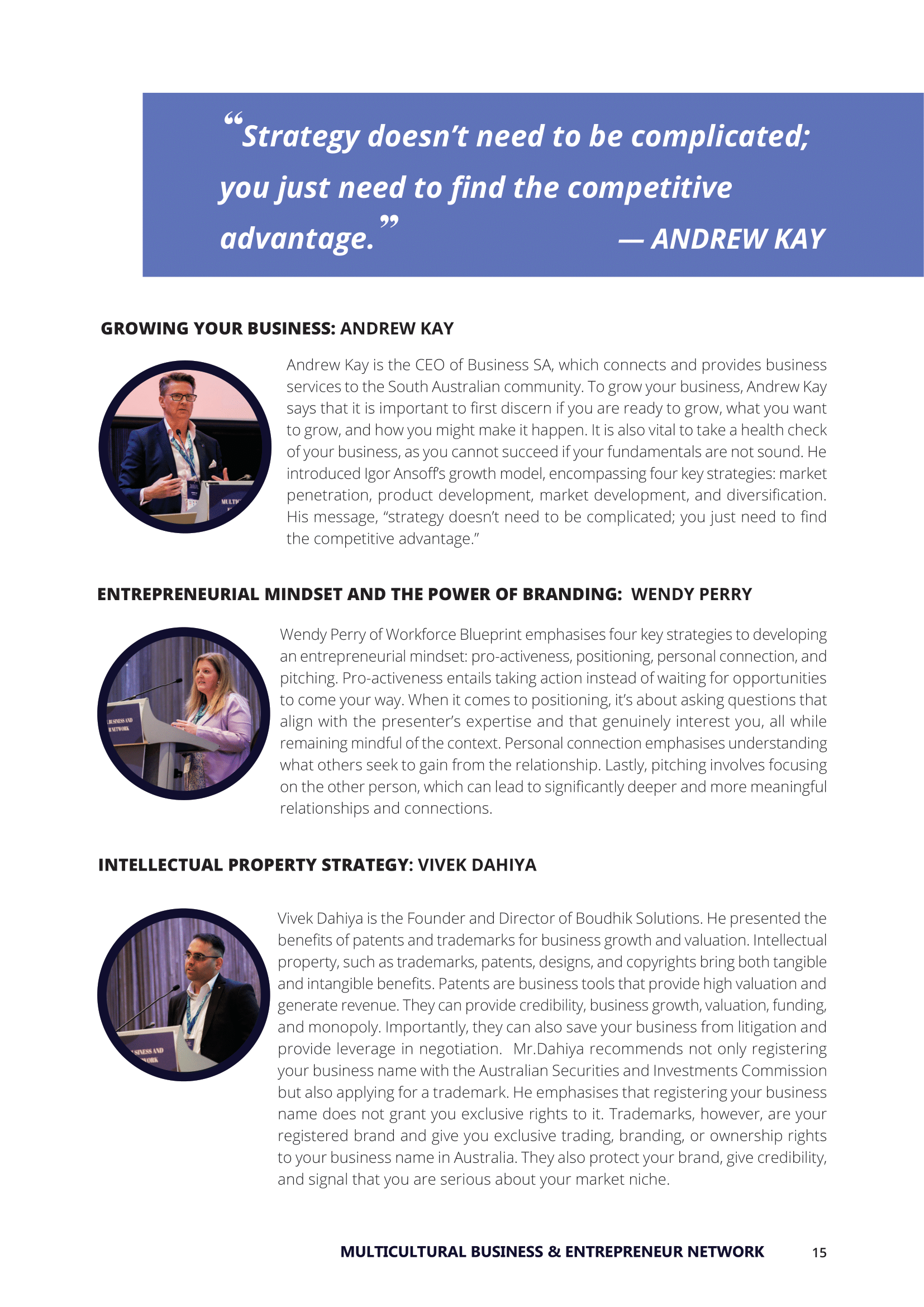 Multicultural Business and Entrepreneur Network 2023 Conference Report