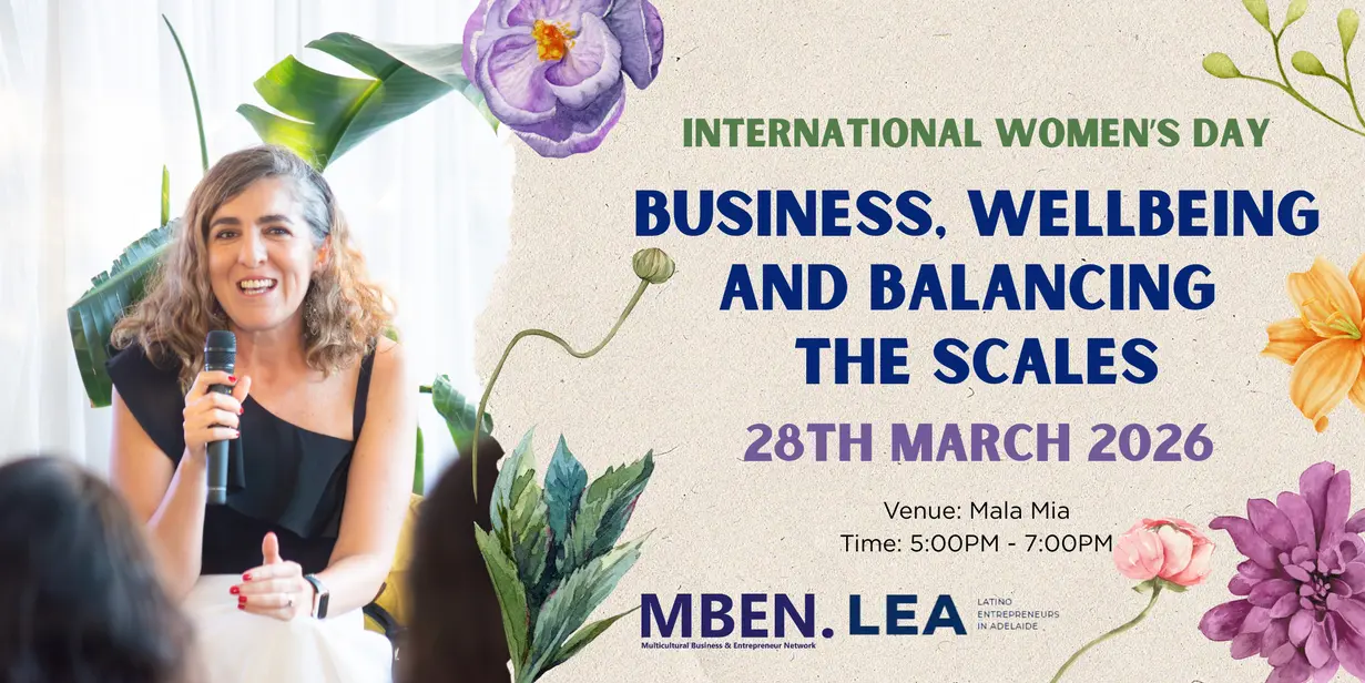 The cover image for MBEN and LEA's International Women's Day: Business, Wellbeing, and Balancing The Scales